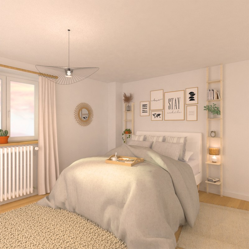 Une chambre cocooning